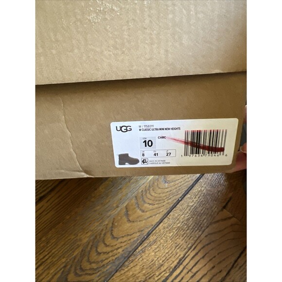 UGG CLASSIC ULTRA MINI NEW HEIGHTS Gray SUEDE WOMEN'S BOOTS US SIZE 10 NIB! - Picture 10 of 11